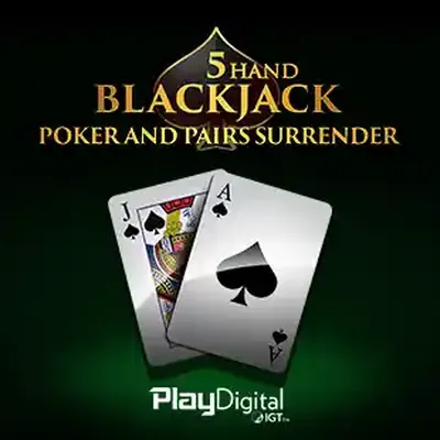 5 Hand Blackjack Surrender Poker & Pairs